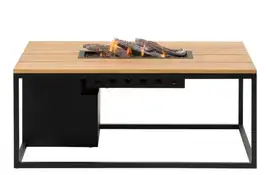 Cosi | Vuurhaard Cosiloft 120 | Black Frame | Teak Top