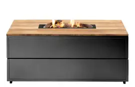 Fonteyn Cosi Vuurhaard Cosipure 120 | Black Frame | Teak Top aanbieding