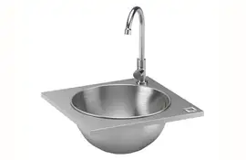 OneQ | Wet Inox | Built-in Wasbak RVS