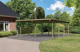 Karibu | Dubbele Carport Eco 2 | Variant A