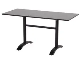 Hartman | Bistrotafel Sophie HPL 138 x 68 cm | Carbon Black