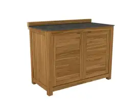 Passion Grills | Buitenkeuken Onderdeel | Milano Buitenkeukenkast 2-deurs | 120 x 63 cm | Belgium Dark Grey