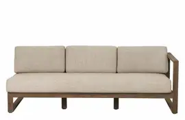 Apple Bee | Loungebank Antigua 3-zits Rechts | Coastal Teak