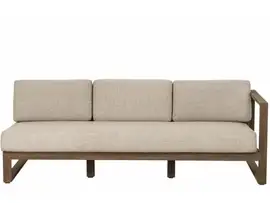 Apple Bee | Loungebank Antigua 3-zits Rechts | Coastal Teak