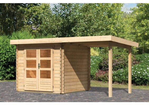 Woodfeeling | Tuinhuis Bastrup 2 met Overkapping 2,0