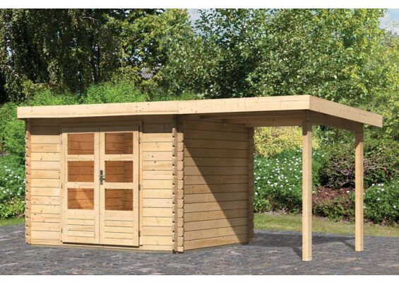 Woodfeeling | Tuinhuis Bastrup 3 met Overkapping 2,0