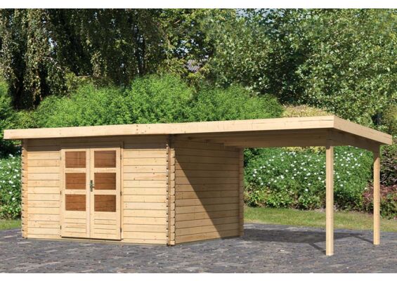 Woodfeeling | Tuinhuis Bastrup 7 met Overkapping 3,0