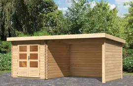 Woodfeeling | Tuinhuis Bastrup 4 met Overkapping 3,0, Zij- en Achterwand