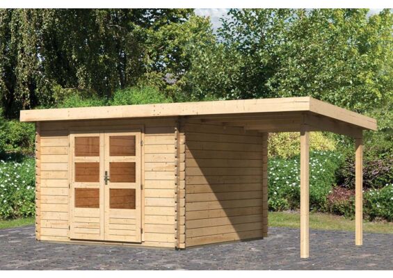 Woodfeeling | Tuinhuis Bastrup 5 met Overkapping 2,0