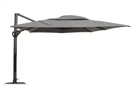 4 Seasons Outdoor | Zweefparasol Hacienda 300 x 400 cm | Charcoal