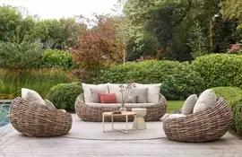 Cocoon Loungeset | Biculair Wicker | Apple Bee