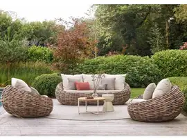 Cocoon Loungeset | Biculair Wicker | Apple Bee