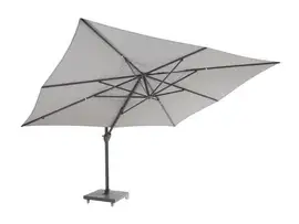 4 Seasons Outdoor | Zweefparasol Hacienda 300 x 400 cm | Antraciet-Mid Grey
