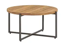 Apple Bee | Koffietafel Condor Ø74 x 38(h) cm | Taupe-Teak