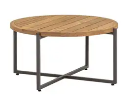 Apple Bee | Koffietafel Condor Ø74 x 38(h) cm | Taupe-Teak