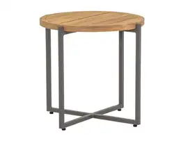 Apple Bee | Koffietafel Condor Ø54 x 50(h) cm | Taupe-Teak