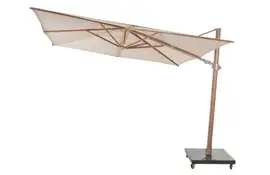 4 Seasons Outdoor | Parasol Siesta Premium 300 x 300 cm | Zand-Houtlook