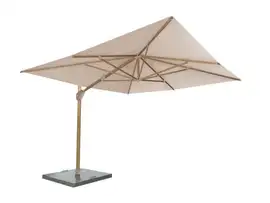 4 Seasons Outdoor | Parasol Hacienda 300 x 400 cm | Houtlook-Sand