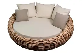 Apple Bee | Loungestoel Cocoon | Mocca-Bouclé Cream