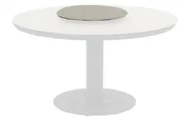 Apple Bee | Lazy Susan Melville Ø60 cm | Sintered Stone Top Light Grey