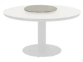 Apple Bee | Lazy Susan Melville Ø60 cm | Sintered Stone Top Light Grey