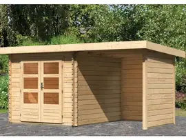 Woodfeeling | Tuinhuis Bastrup 4 met Overkapping 2,0, Zij- en Achterwand