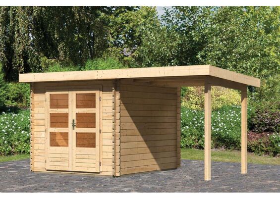 Woodfeeling | Tuinhuis Bastrup 4 met Overkapping 2,0