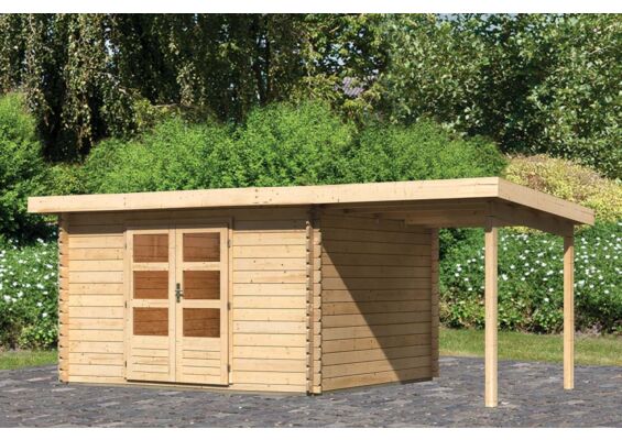 Woodfeeling | Tuinhuis Bastrup 7 met Overkapping 2,0