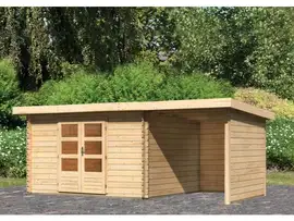 Woodfeeling | Tuinhuis Bastrup 7 met Overkapping 2,0, Zij- en Achterwand