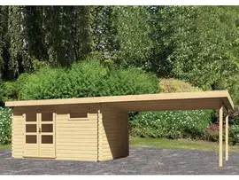 Woodfeeling | Tuinhuis Bastrup 8 met Overkapping 4,0