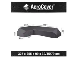 AeroCover | Loungesethoes 325 x 255 x 90 x 30-45-70(h) | L-Platform Links