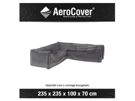 Loungesethoes AeroCover Platinum L-vorm 235 x 235 cm