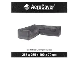 Loungesethoes AeroCover Platinum L-vorm 255 x 255 cm