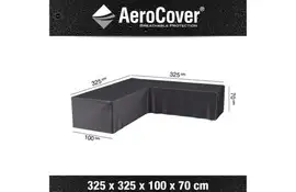 AeroCover | Loungesethoes 325 x 325 x 100 x 70(h) | L-vorm