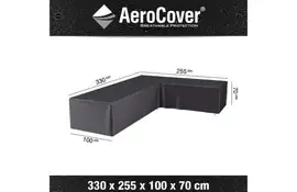 AeroCover | Loungesethoes 330 x 255 x 100 x 70(h) | L-vorm Rechts