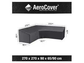 Loungesethoes AeroCover Platinum 270 x 270 L-vorm Trapeze