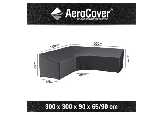 Loungesethoes AeroCover Platinum 300 x 2300 L-vorm Trapeze