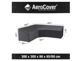 Loungesethoes AeroCover Platinum 300 x 2300 L-vorm Trapeze