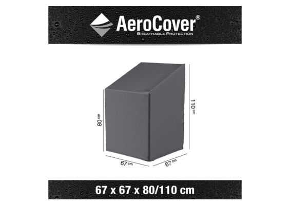 Stapelstoelhoes AeroCover Platinum 67 x 67 cm