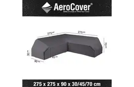 AeroCover | Loungesethoes 275 x 275 x 90 x 30-45-70(h) | L-Platform