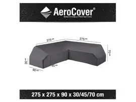 AeroCover | Loungesethoes 275 x 275 x 90 x 30-45-70(h) | L-Platform