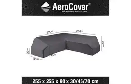 AeroCover | Loungesethoes 255 x 255 x 90 x 30-45-70(h) | L-Platform