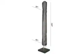 Parasolhoes AeroCover Platinum H230 x 30/40 cm