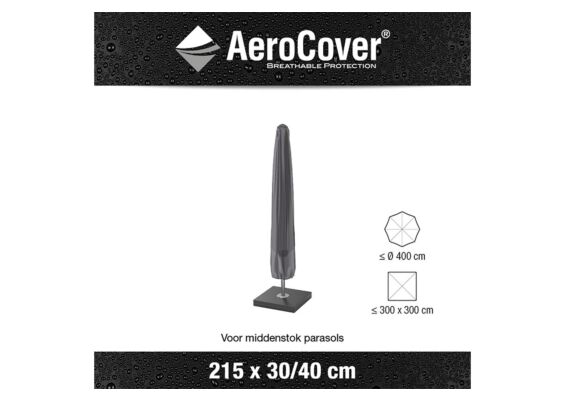 Parasolhoes AeroCover Platinum 215(H) x 30-40 cm