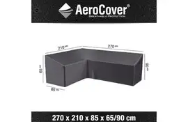 Loungesethoes AeroCover Platinum 270 x 210 cm Links L-vorm