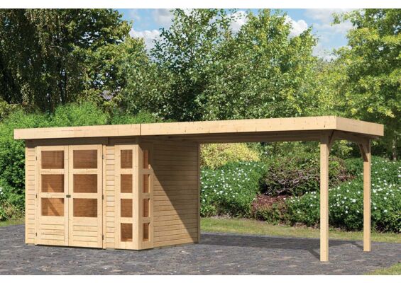 Woodfeeling | Tuinhuis Kerko 3 met Overkapping 2,8 | Onbehandeld