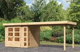Woodfeeling | Tuinhuis Kerko 3 met Overkapping 2,8 | Onbehandeld