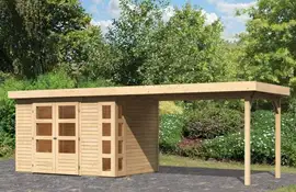Woodfeeling | Tuinhuis Kerko 4 met Overkapping 2,8 | Onbehandeld
