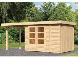 Woodfeeling | Tuinhuis Retola 2 met Overkapping 2,4 en Opslagruimte