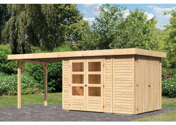 Woodfeeling | Tuinhuis Retola 2 met Overkapping 2,8 en Opslagruimte